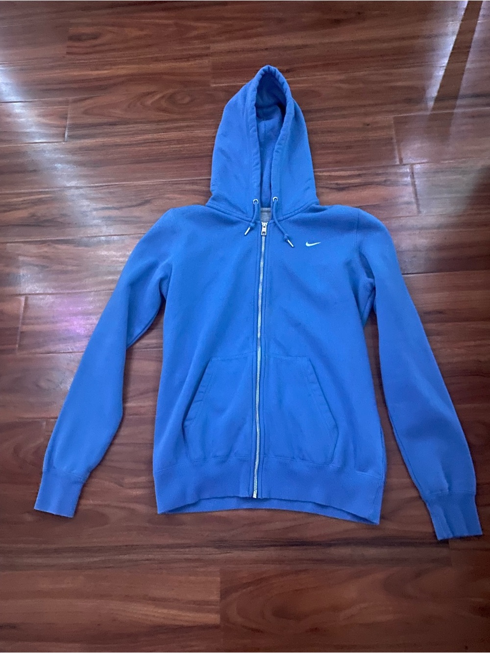 Nike Men's Blue Full-Zip Hooded Sweatshirt